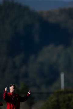 Head coach Peter Gerhardsson of the Swedish women's