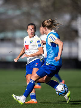 Filippa Angeldahl and Elin Rubensson of the Swedish women's