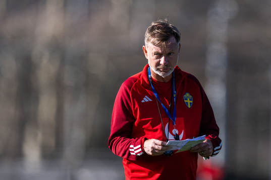 Head coach Peter Gerhardsson of the Swedish women's