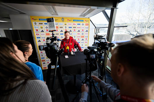 Head coach Peter Gerhardsson of the Swedish women's