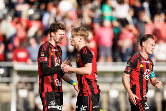 Östersunds Myroslav Mazur och Sebastian Karlsson Grach