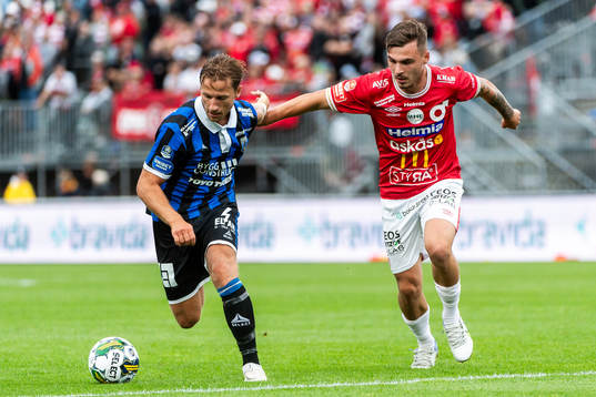 Sirius Daniel Stensson och Degerfors Damjan Pavlovic