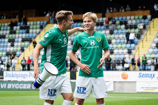 Jönköpings Södras Daniel Strandsäter och Måns Isaksson