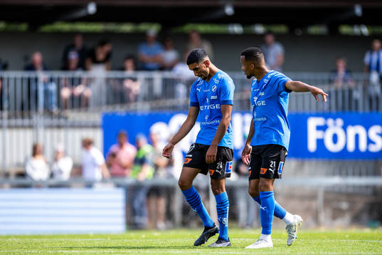 Halmstads Amir Al-Ammari och Marcus Olsson deppar