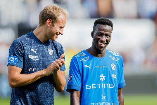 Halmstads Villiam Dahlström och Naeem Mohammed