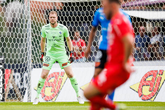 Halmstads målvakt Malkolm Nilsson Säfqvist