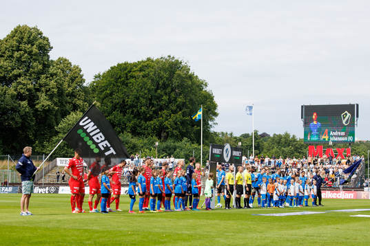 Värnamos och Halmstads spelare