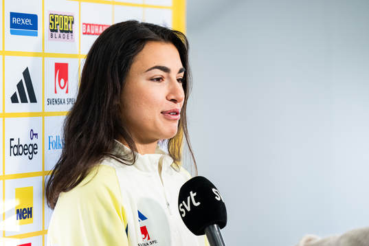 Goalkeeper Zecira Musovic of the Swedish women's national