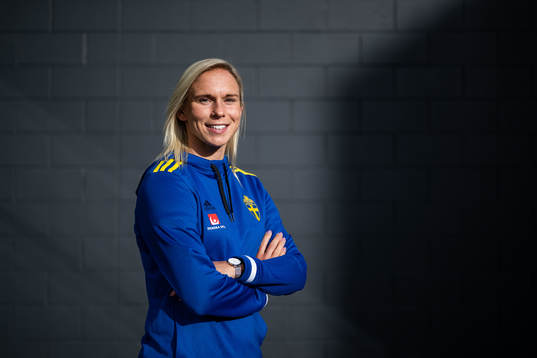 Jonna Andersson of the Swedish women's national football