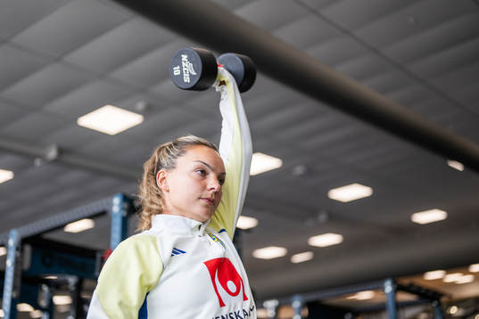 Johanna Rytting Kaneryd in the gym
