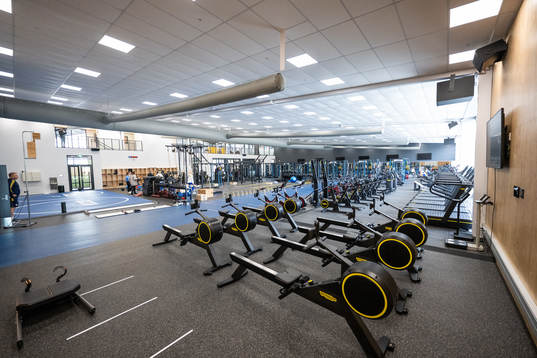 Interior view of the gym