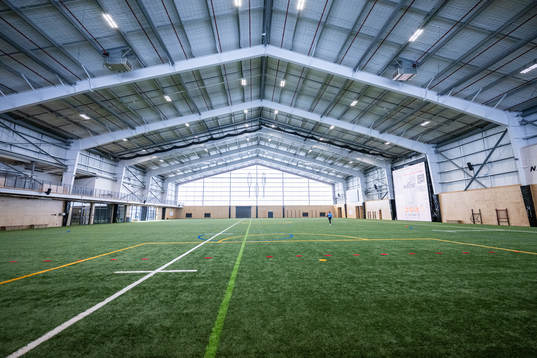 An indoor pitch