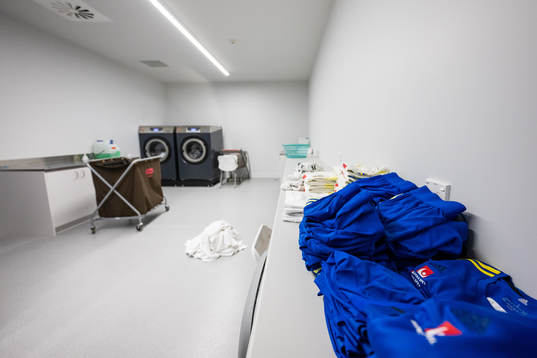 Washing machines and clothes folded