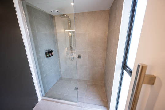 The showers in an apartment