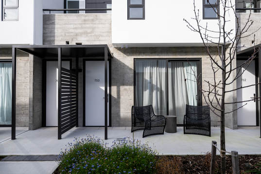 Exterior view of the apartments