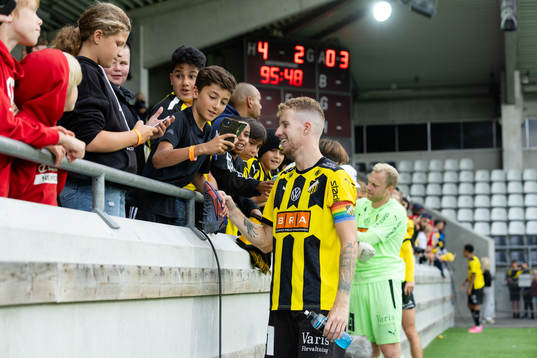 under fotbollsmatchen i Allsvenskan mellan Häcken och