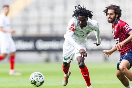 Helsingborgs Benjamin Acquah och Örgrytes Hady Saleh Karim