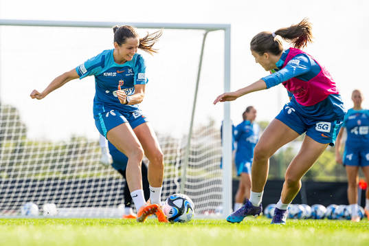 Tuva Hansen and Emma Stølen Godø of the Norwegian