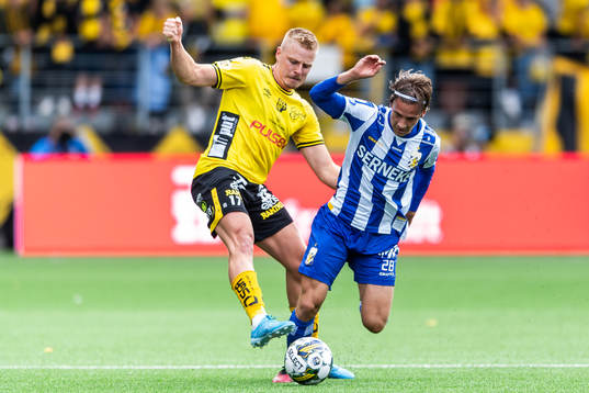 Elfsborgs Per Frick och IFK Göteborgs Lucas Kåhed