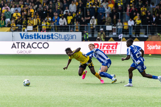 Elfsborgs Jalal Abdullai och IFK Göteborgs Oscar Wendt