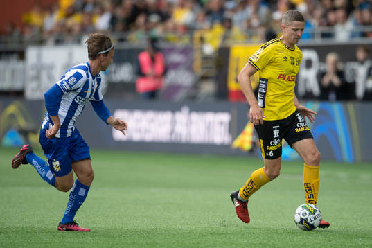 IFK Göteborgs Lucas Kåhed och Elfsborgs Andre Ibsen Rømer