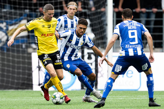 Elfsborgs Andre Ibsen Rømer och IFK Göteborgs Thomas