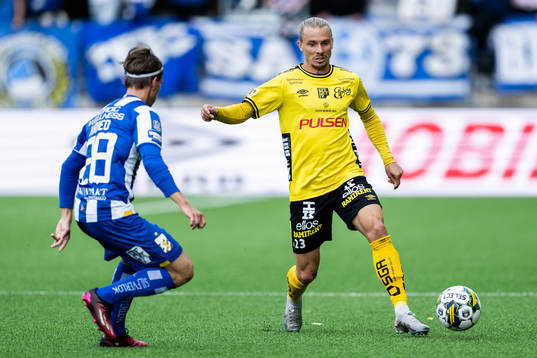 IFK Göteborgs Lucas Kåhed och Elfsborgs Niklas Hult