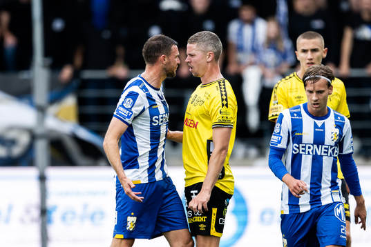 IFK Göteborgs Marcus Berg och Elfsborgs Andre Ibsen Rømer