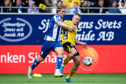 IFK Göteborgs Johan Bångsbo och Elfsborgs Per Frick