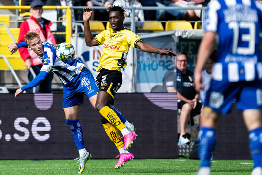 IFK Göteborgs Oscar Wendt och Elfsborgs Jalal Abdullai