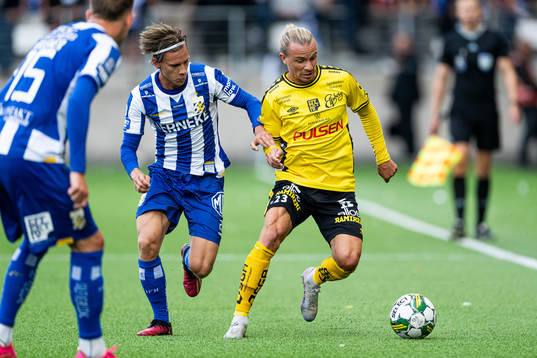 IFK Göteborgs Lucas Kåhed och Elfsborgs Niklas Hult