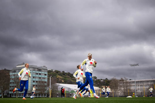 Nathalie Björn and Lina Hurtig of the Swedish women's
