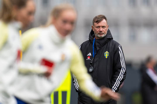 Head coach Peter Gerhardsson of the Swedish women's