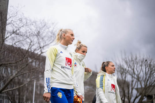 Stina Blackstenius, Nathalie Björn and Johanna Rytting