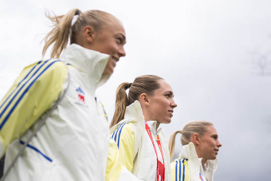Hanna Bennison, Elin Rubensson and Jonna Andersson of the