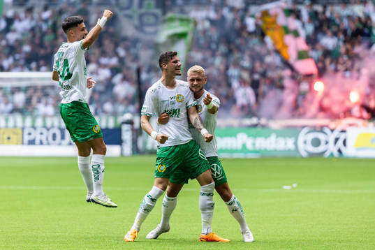 Hammarbys Alper Demirol, Viktor Djukanovic och Simon Strand