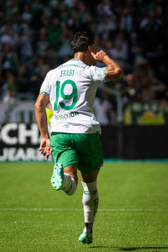 Hammarbys Jusef Erabi jublar
