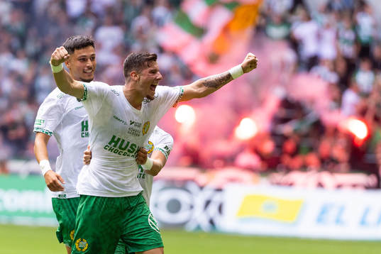 Hammarbys Viktor Djukanovic jublar
