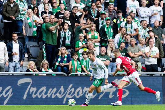Hammarbys Joel Nilsson och Kalmars David Kristjan Olafsson