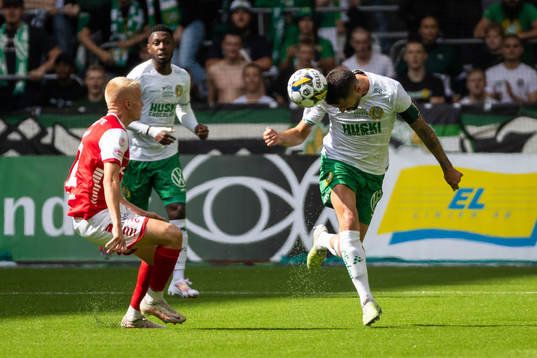 Hammarbys Nahir Besara och Kalmars Axel Lindahl
