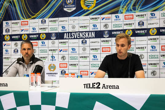 Hammarbys tränare Marti Cifuentes och Kalmars tränare