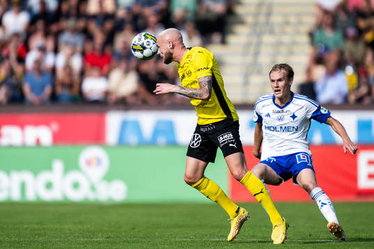 Mjällbys Noel Törnqvist och IFK Norrköpings Marcus