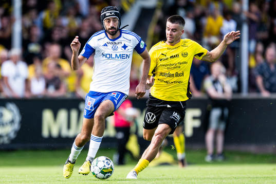 IFK Norrköpings Kristoffer Khazeni och Mjällbys Tom