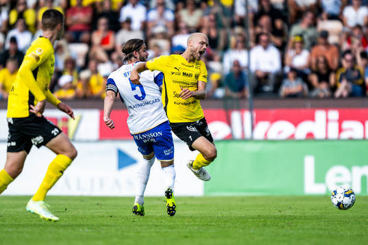 IFK Norrköpings Christoffer Nyman och Mjällbys Viktor