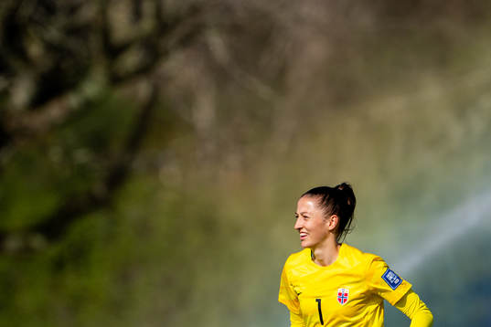 Goalkeeper Cecilie Fiskerstrand of Norway