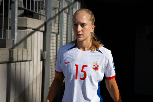 Amalie Eikeland of Norway at half-time