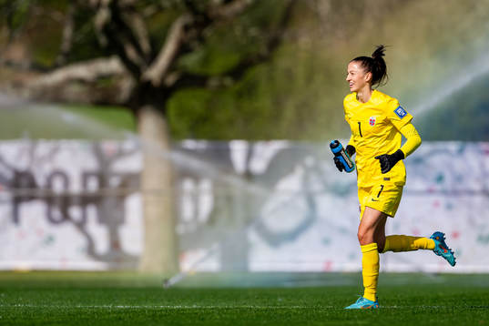 Goalkeeper Cecilie Fiskerstrand of Norway