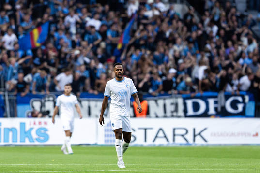 Malmö FFs Isaac Kiese Thelin deppar