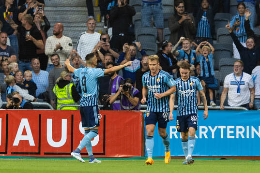 Djurgårdens Haris Radetinac jublar