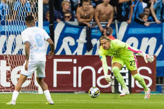 Malmö FFs målvakt Johan Dahlin